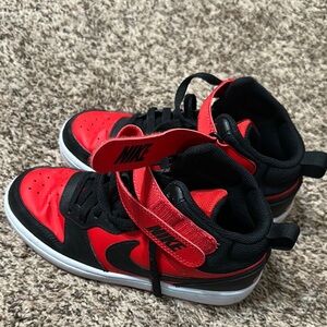 Nike Kids Red and Black Sneakers